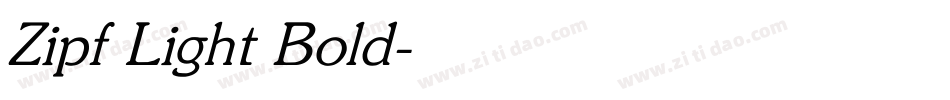 Zipf Light Bold字体转换